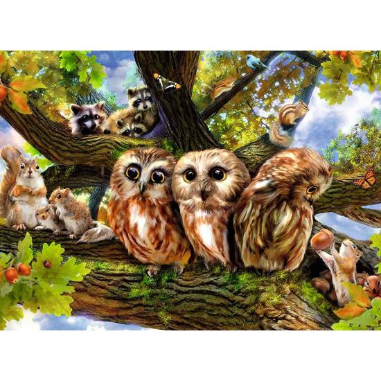 Puzzle Ravensburger Funny Owls XXL 200 peças