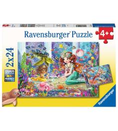 Puzzle Ravensburger Sereias Encantadoras 2x24 Peças