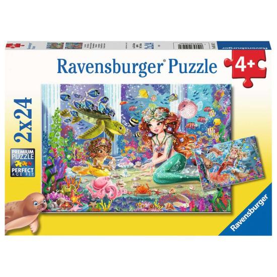 Puzzle Ravensburger Sereias Encantadoras 2x24 Peças