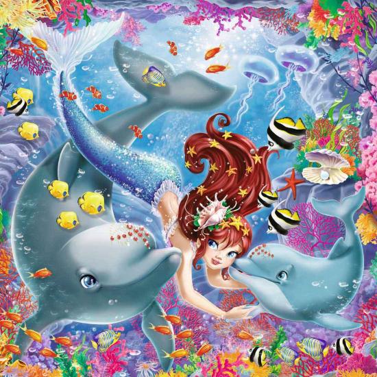 Puzzle Ravensburger Sereias Encantadoras 3x49 Peças