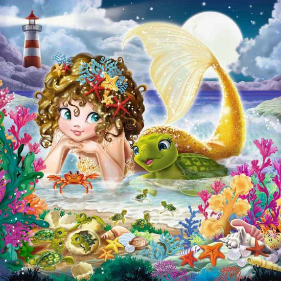 Puzzle Ravensburger Sereias Encantadoras 3x49 Peças
