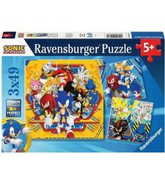 Puzzle Ravensburger Sonic 3x49 Peças