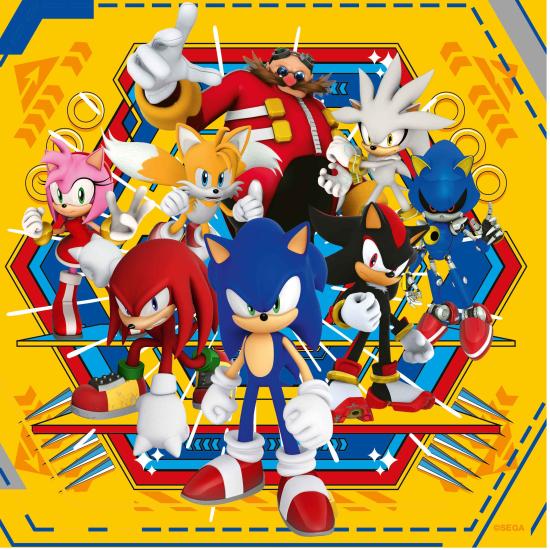 Puzzle Ravensburger Sonic 3x49 Peças