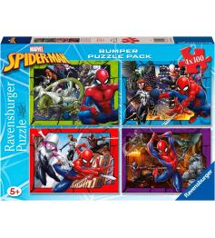 Puzzle Ravensburger Spiderman de 4 x 100 Peças