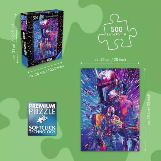 Puzzle Ravensburger Star Wars Hiperespaço O Mandaloriano de 1000