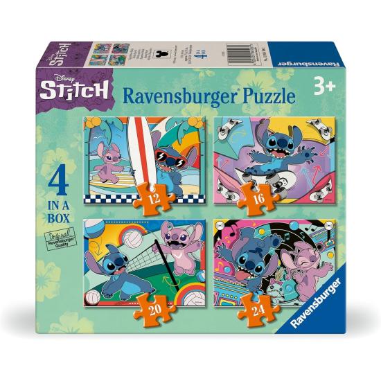 Puzzle Ravensburger Stitch Progressivo de 12+16+20+24 Pç