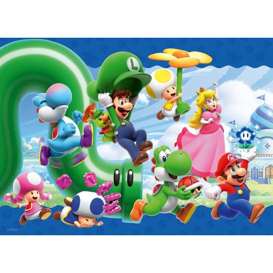 Puzzle Ravensburger Super Mario Bros Wonder de 4 x 100 Peças