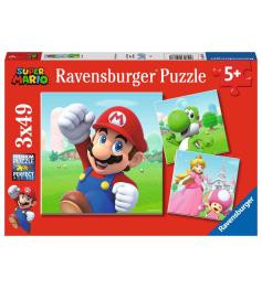 Puzzle Ravensburger Super Mario 3x49 peças