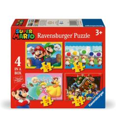 Puzzle Ravensburger Super Mario Progressivo de 12+16+20+24 Pç
