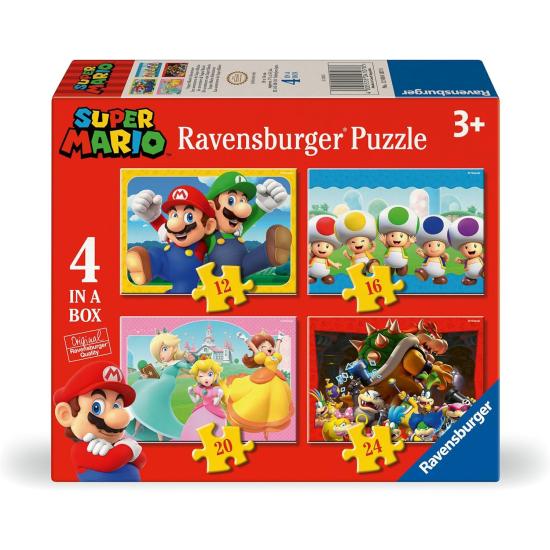 Puzzle Ravensburger Super Mario Progressivo de 12+16+20+24 Pç
