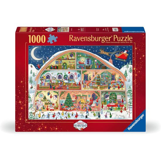 Puzzle Ravensburger Oficina do Pai Natal de 1000 peças