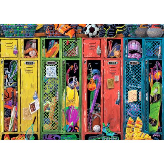 Cacifos coloridos de Puzzle Ravensburger 1000 peças