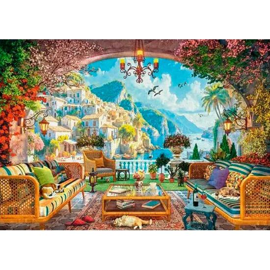 Puzzle Ravensburger Terraço Mediterrâneo de 1000 peças