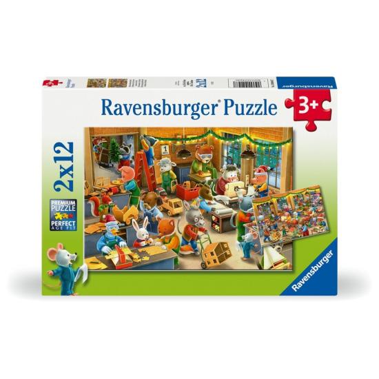 Puzzle Ravensburger Loja de Natal 2x12 peças