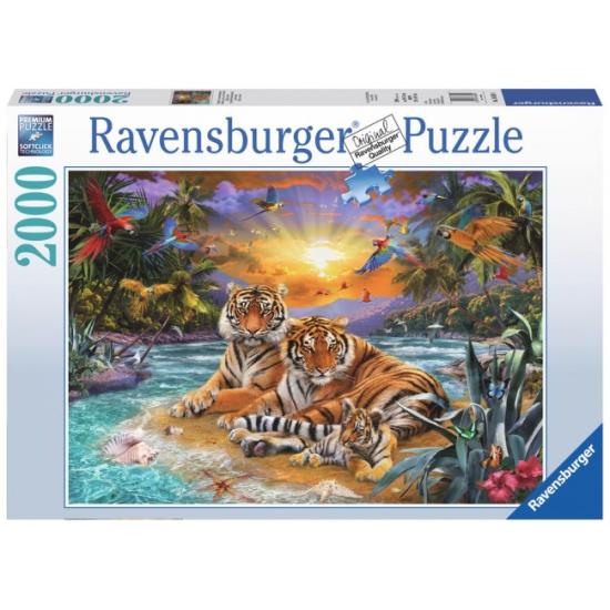 Ravensburger Tigers at Sunset 2000 peças Puzzle