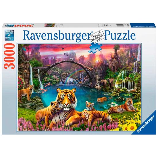 Ravensburger Puzzle Tigers in Paradise Lagoon 3000 peças