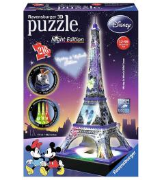 Puzzle Ravensburger Torre Eiffel Disney Night Edition 3D