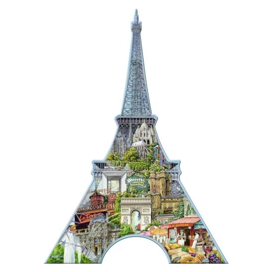 Puzzle Torre Eiffel Ravensburger, Puzzle Silhueta