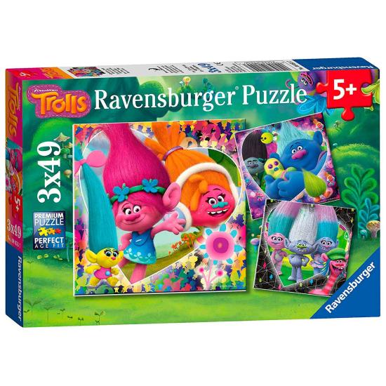 Puzzle Ravensburger Trolls 3x49 Peças