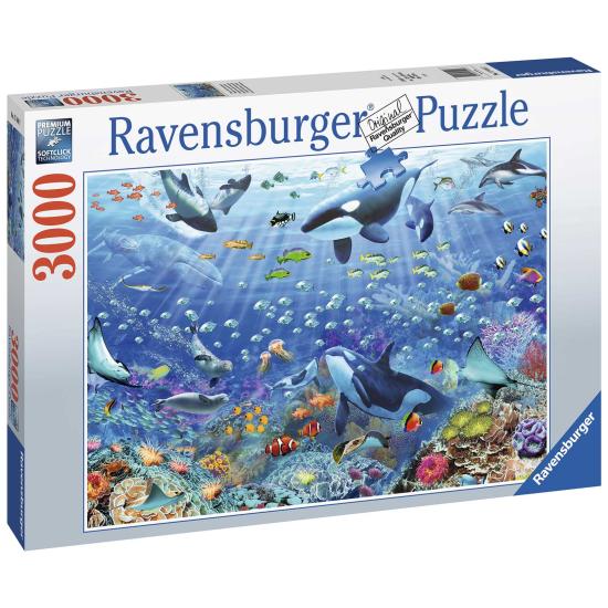 Puzzle Ravensburger Um Mundo Subaquático Colorido 3000 Pçs