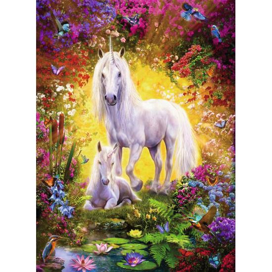 Puzzle de unicórnio e potro Ravensburger 500 peças