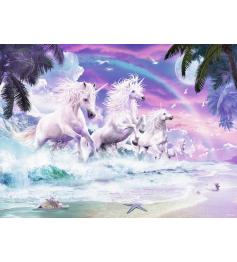 Puzzle Ravensburger Unicórnios na Praia XXL de 150 Peças