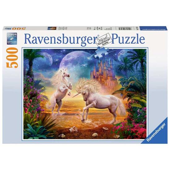 Puzzle de 500 peças de unicórnios mágicos Ravensburger