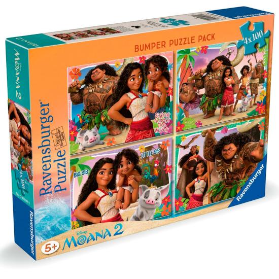 Puzzle Ravensburger Moana 2 de 4 x 100 Peças