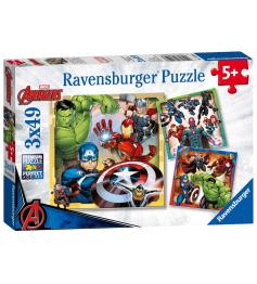 Puzzle Ravensburger Avengers 3x49 Peças