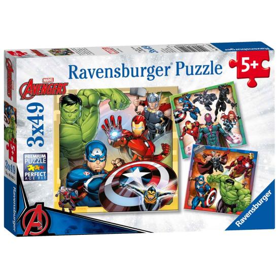Puzzle Ravensburger Avengers 3x49 Peças