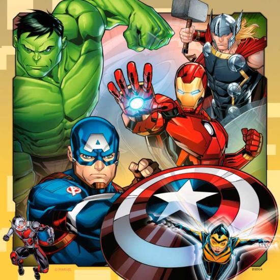 Puzzle Ravensburger Avengers 3x49 Peças