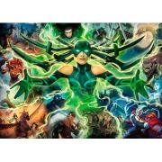 Puzzle Ravensburger Villanos Marvel: Hela de 1000 Peças