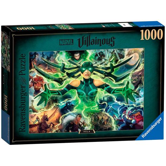 Puzzle Ravensburger Villanos Marvel: Hela de 1000 Peças