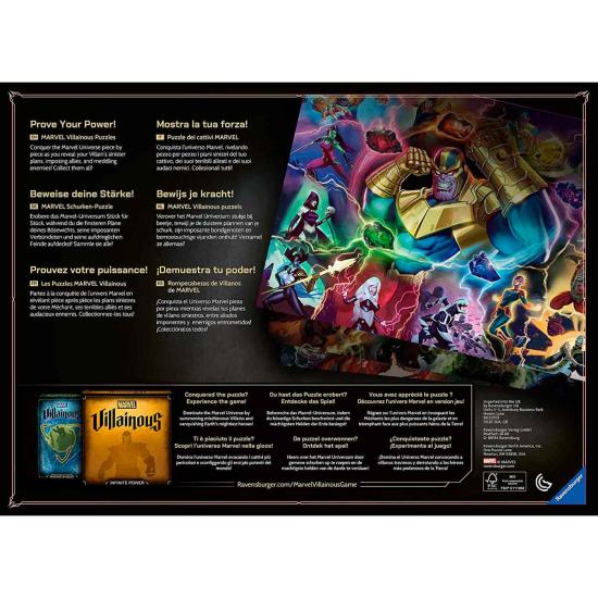 Puzzle Ravensburger Villanos Marvel: Hela de 1000 Peças