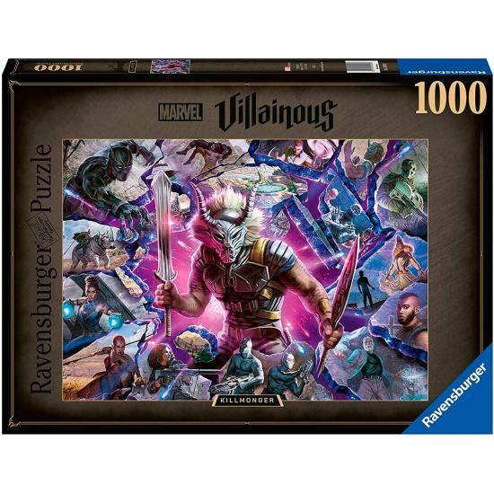 Puzzle Ravensburger Marvel Villains: Killmonger de 1000 peças