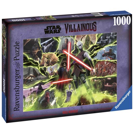 Puzzle Ravensburger Vilões Star Wars Asajj Ventress de 1000 Pçs
