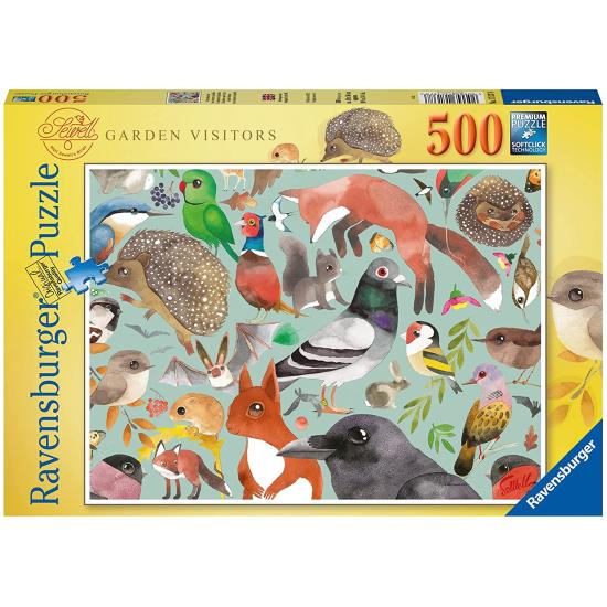 Puzzle Ravensburger Garden Visitors 500 peças