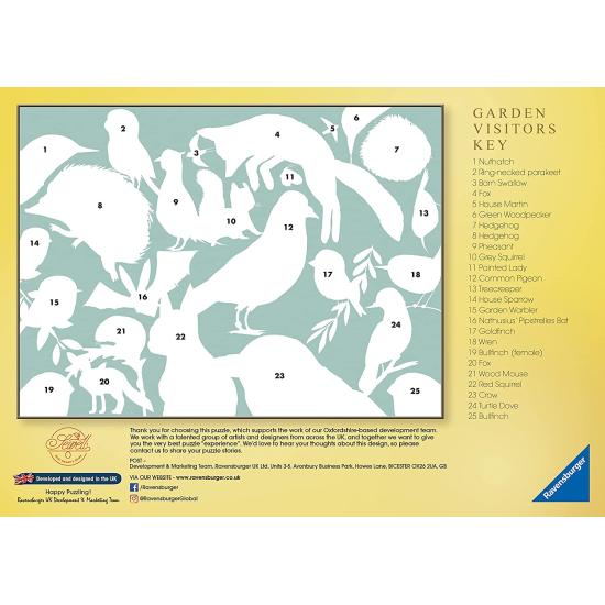 Puzzle Ravensburger Garden Visitors 500 peças