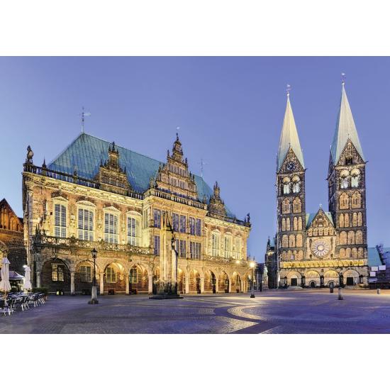 Puzzle Ravensburger Vista de Bremen 1000 Peças
