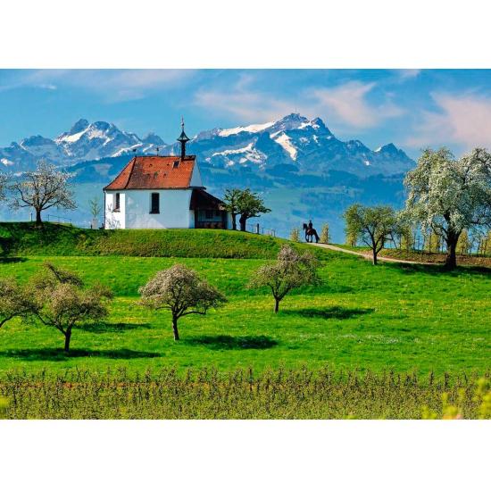 Puzzle Ravensburger Wasserburg Lake Constance 1000 Pés