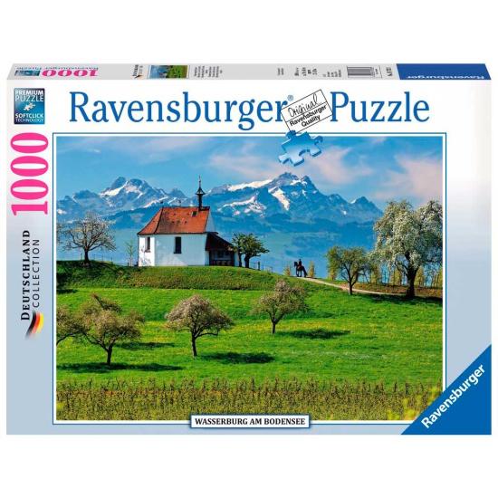 Puzzle Ravensburger Wasserburg Lake Constance 1000 Pés
