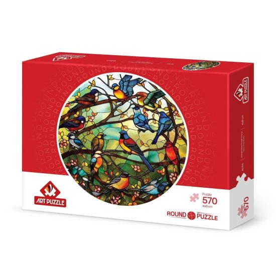 Puzzle Arte Puzzle Coro Da Floresta Vitrais 570 Peças
