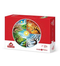 Puzzle Arte Puzzle A Roda Das Quatro Estações 570 Peças