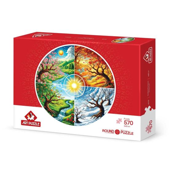Puzzle Arte Puzzle A Roda Das Quatro Estações 570 Peças