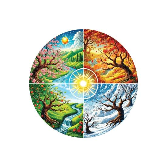 Puzzle Arte Puzzle A Roda Das Quatro Estações 570 Peças