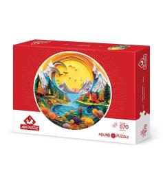 Puzzle Arte Puzzle Paisagem De Papel 570 Peças
