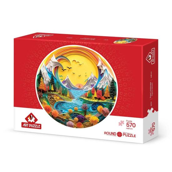 Puzzle Arte Puzzle Paisagem De Papel 570 Peças