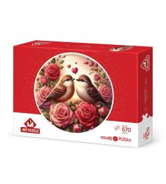 Puzzle Arte Puzzle Rosas E Amor 570 Peças