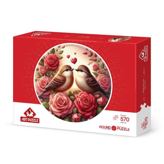 Puzzle Arte Puzzle Rosas E Amor 570 Peças