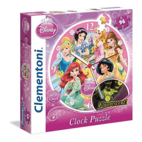 Clementoni Disney Princess Relógio Puzzle 96 Peças